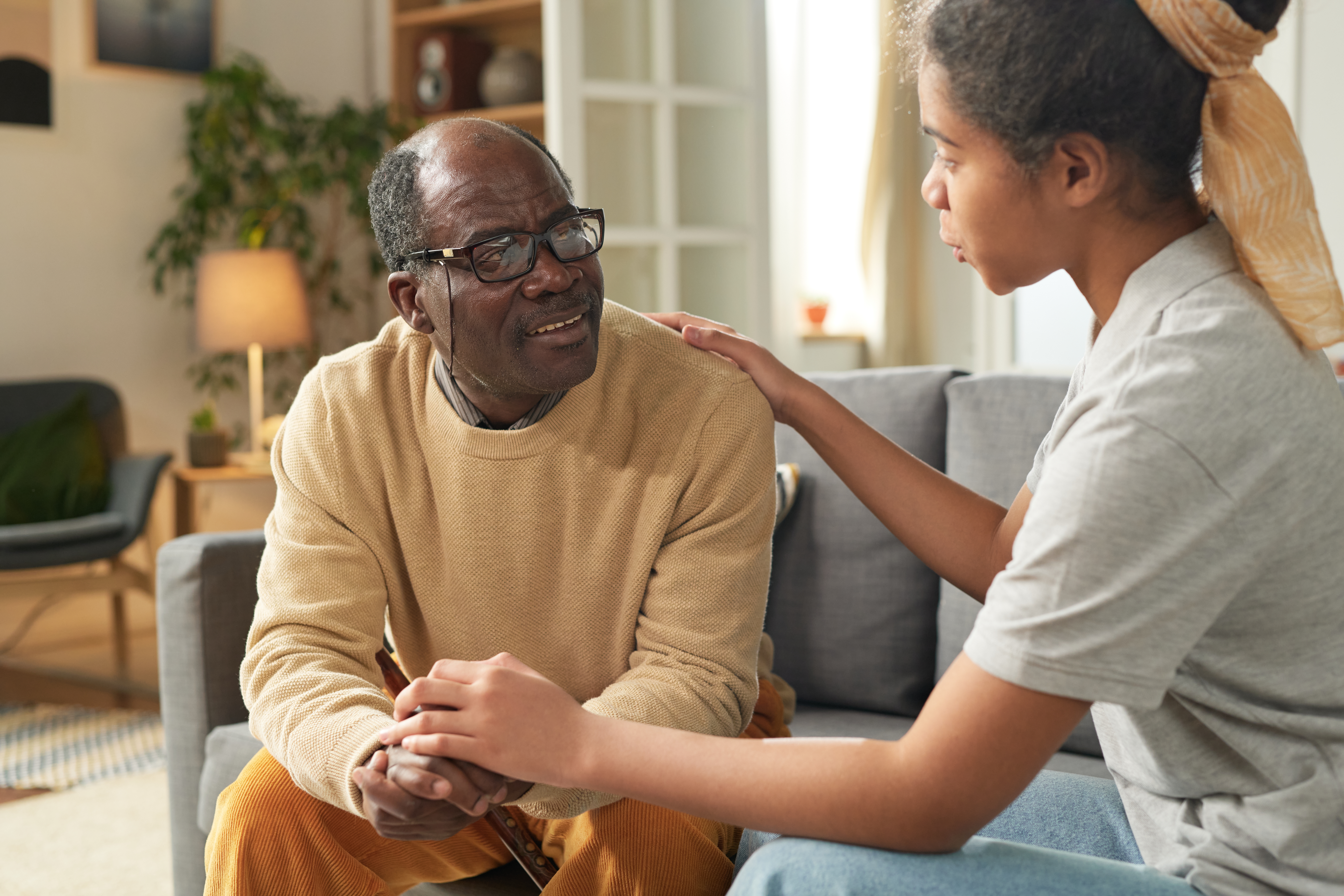 In-home caregiver providing comfort and companionship in Cleveland Ohio
